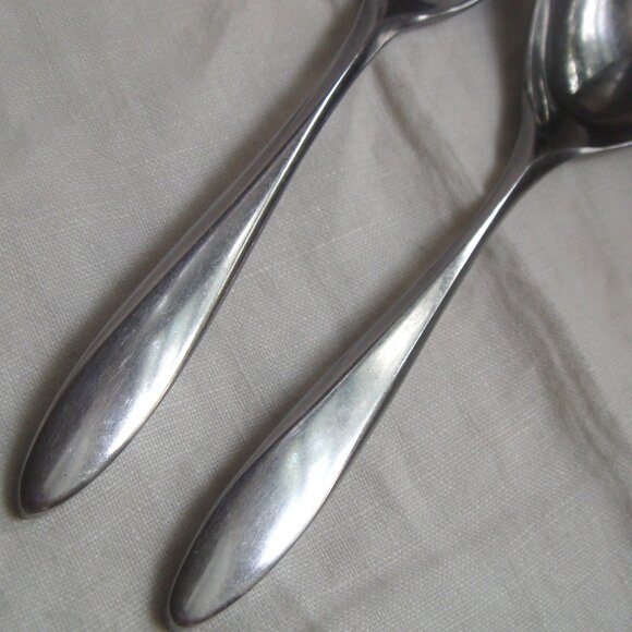 Oxford Hall LIBRA Serving Utensil Fork + Spoon Large Stainless Korea - Picture 3 of 12